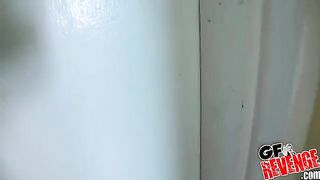 Beautiful bathroom sex, quick and passionate