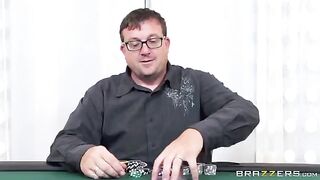 He lost a card game and had to pay with his dick in pantyhose