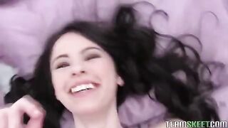 Home made sex with brunette amateur, she wants to get fucked hard