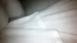 At night, the girl was more accessible, and her pussy was easier to capture