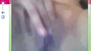 A girl showed her big pussy in the chat right next to the camera