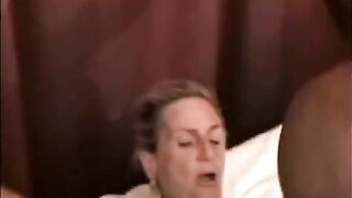 A black man with a big cock fucked a mature woman