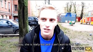 Lucky guy managed to deceive the mature tutor into sex on Tutor4K