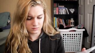 The girl couldn't stop rubbing her pussy, it was a curse