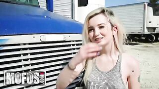 Lexi Lore gets fucked in Jesse Black’s truck after sucking his dick