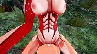 Annie Titan gets attacked and banged on Halloween in a special scene
