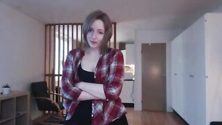 Young babe masturbates with a big dildo, reaching intense pleasure