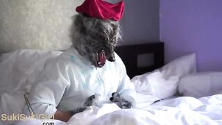 Redhead girl gets fucked by a bad wolf in a passionate scene