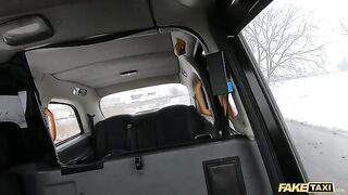 A cheeky Asian passenger gets out and takes a piss in the middle of the road in this wild Fake Taxi encounter