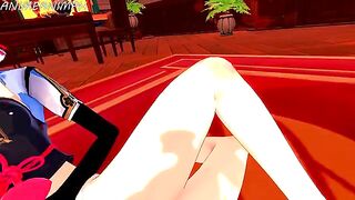Genshin Impact Ayaka x Keqing lesbian hentai 3D uncensored, a steamy animation
