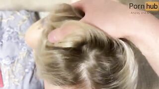 Her ass was turned into a drum, from my cock she received a cumshot