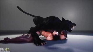 A succubus seduced the Furies and she was deeply fucked by a werewolf