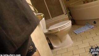 A hot brunette with glasses gets fucked at home in POV style