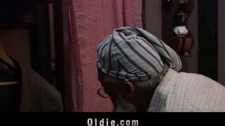 An old man punished his granddaughter for her bad behaviour