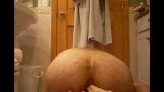 Rubber cock in my ass - homemade porn
