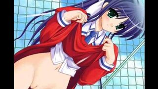 A girl with big boobs and a smoothly shaved pussy gets undressed