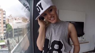 Picking up a blondie and fucking her on the highway hard