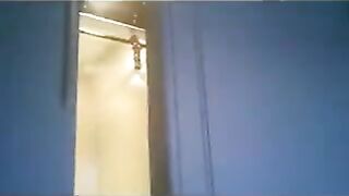 The wife ran around the apartment in thongs in front of soldiers