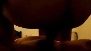 A woman with a sagging belly gets fucked by three guys