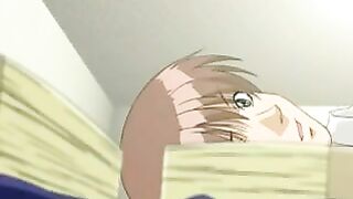 Girl with big eyes from Hentai makes a stunning blowjob