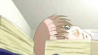 Girl with big eyes from Hentai makes a stunning blowjob