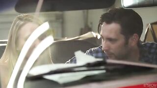 Short time passion in a red convertable, amazing hot experience!