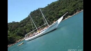 Many girls are ready to fuck on a yacht