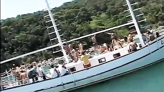 Many girls are ready to fuck on a yacht
