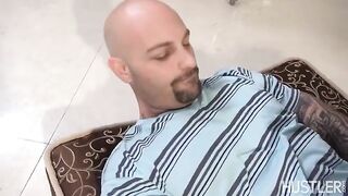 Nurse with big natural tits assists a patient with erectile dysfunction