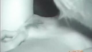 The guy licked the hairy pussy of his sleeping 18-year-old Asian step-sister