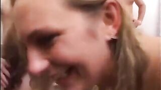 Super-chicon youth are fucked by a group of guys in an intense orgy