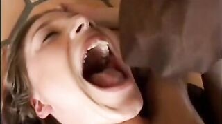 The girl accepts the sperm of all her lovers in her body