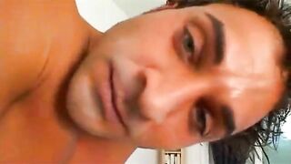 Italian threesome with intense anal action and cock sucking