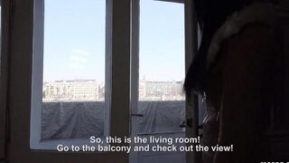 The tourist girl paid for her housing in a special way