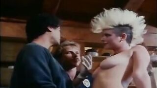 Retro anal orgy with huge tits and hardcore threesome action