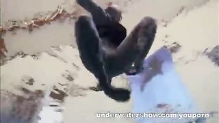 A Hot and Steamy Scene of a Naked Lady in the Pool