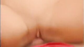 A blonde woman is fucking like a slutty whore