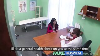 A girl is having sex with her doctor in the hospital room