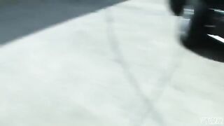 Blonde Blair Summers getting fucked on the parking lot in public
