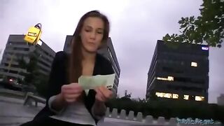 A young beauty was picked up and fucked on the street