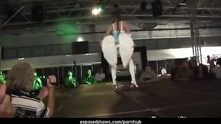 Hot brunette learns the art of striptease in a captivating video
