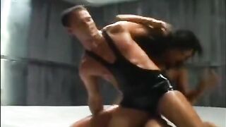 The fight ended with oil massage sex