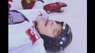 The fan gave the hockey player anal sex after the match