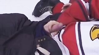The fan gave the hockey player anal sex after the match