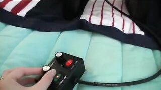 Sex of three girls with big fake tits