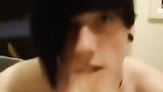 The guy is fond of swallowing the sperm of his friends