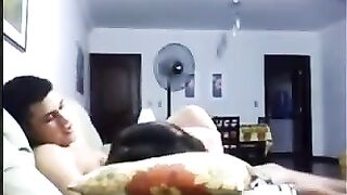 In the evening, as always, they fucked on the couch