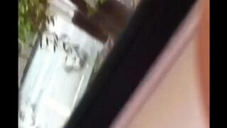 A guy came out for a jerk and almost got caught