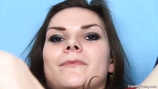 Woman came to porn casting in stockings and panties