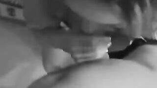 The girl is not shy about sucking dicks and sperm
